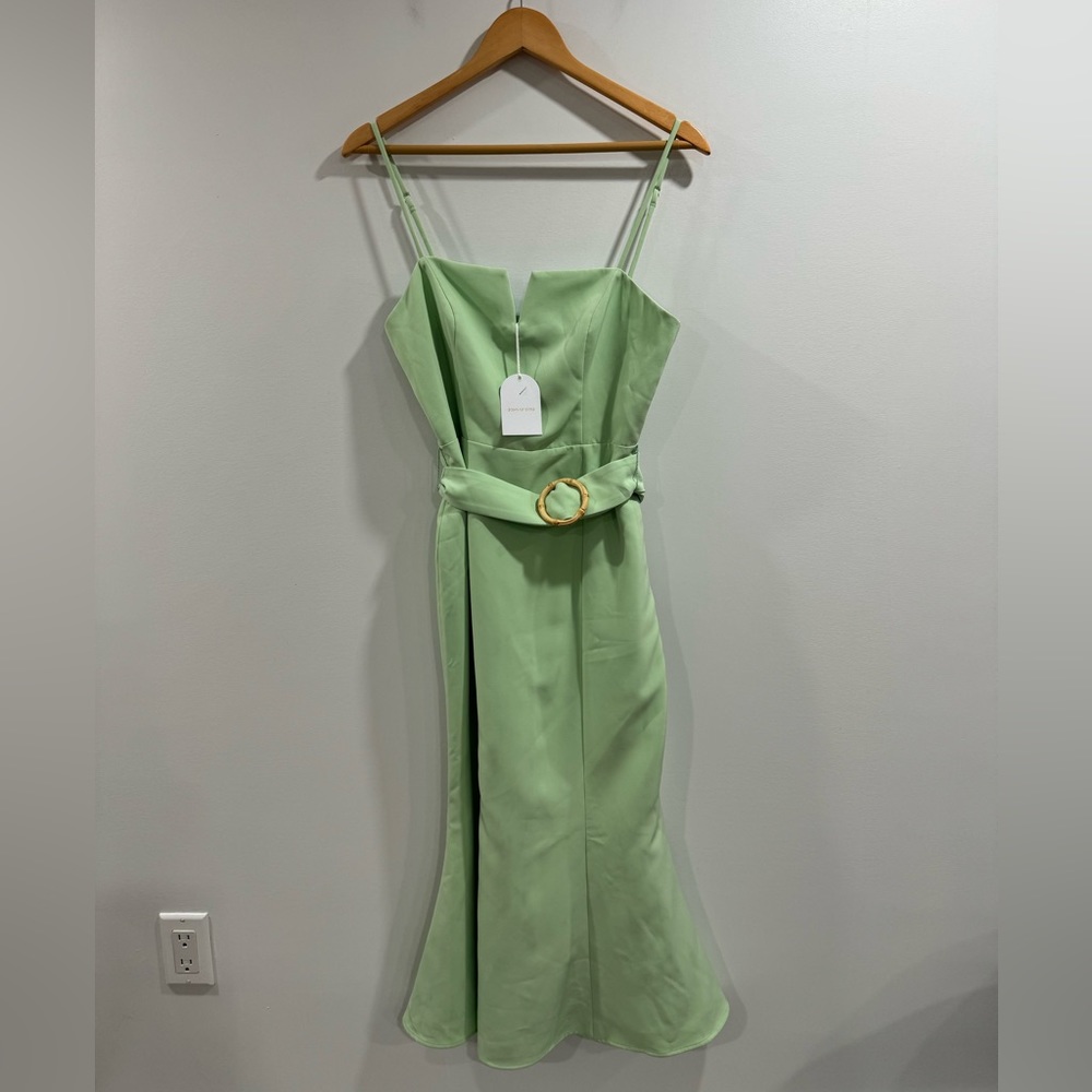 NWT Song Of Style Atlas Midi Dress Green Tea Size Medium